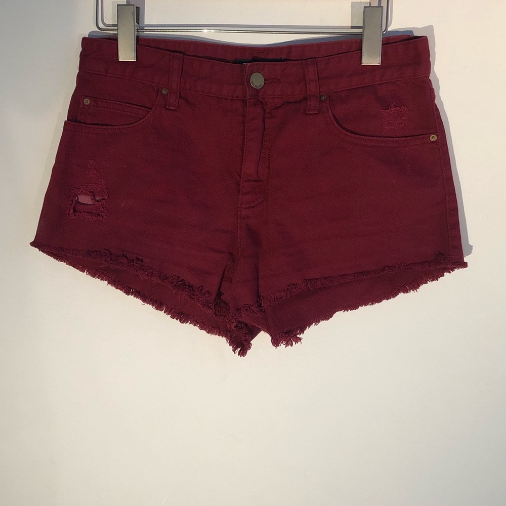 🐰 BILLABONG Red Cherry Shorts Raw Cut